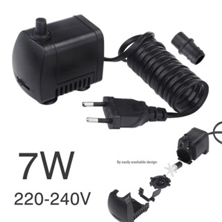 ปั๊มน้ําพุ 7W 220-240V สีดํา สําหรับตู้ปลา ☆Whywellvipmall