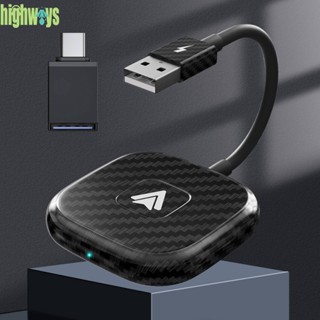 อะแดปเตอร์ดองเกิล USB C ไร้สาย สําหรับวิทยุรถยนต์ Android [highways.th]