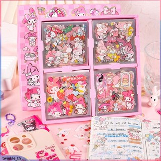 100 แผ่น สติ๊กเกอร์น่ารัก Sanrio ใส กันน้ำ สติ๊กเกอร์การ์ตูน กล่องของขวัญ เครื่องเขียน DIY (twinkle.th)