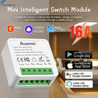 Aubess Tuya Smart Zigbee โมดูลสวิตช์ไร้สาย 1 2 3 4 Gang Zigbee ขนาดเล็ก พร้อม Tuya Smart