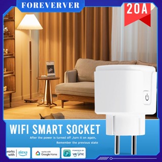 Vesync WiFi Smart Socket 20A EU Smart Plug พร้อม Power Monitoring Timing Function การควบคุมด้วยเสียงทำงานร่วมกับ Alexa Google Home fore