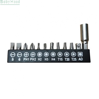 【Big Discounts】12Pcs 1/4Inch Screwdrivers Head With Rubber Strip  Bits Extention Rod Adapter#BBHOOD