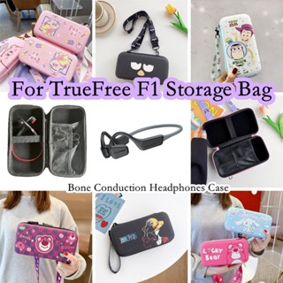 【imamura】กระเป๋าเก็บหูฟัง ลายการ์ตูนเพนกวิน แบบพกพา สําหรับ TrueFree F1 TrueFree F1