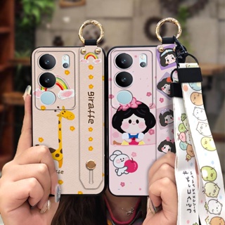 Back Cover Original Phone Case For VIVO S17 Pro/S17 cute painting flowers Anti-knock ring cartoon Wrist Strap Dirt-resistant