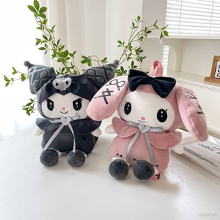 ใหม่ กระเป๋าเป้สะพายหลัง กระเป๋าเครื่องสําอาง ตุ๊กตา Sanrio Kuromi Melody สําหรับเด็ก