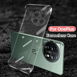 เคสโทรศัพท์มือถือ PC แข็ง แบบใส บาง ไร้กรอบ กันกระแทก สําหรับ OnePlus 11 1+11 5G OnePlus11 1+ One Plus 10T 10 9 9R ACE Pro 5G