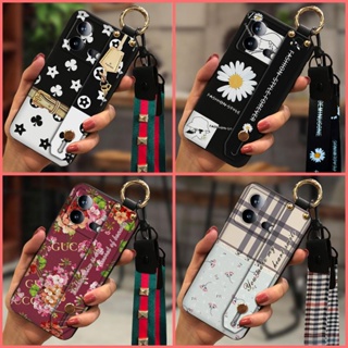 Small daisies cartoon Phone Case For VIVO IQOO Neo8/Neo8 Pro Phone Holder Simple protective Wristband Shockproof