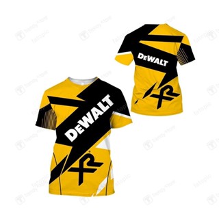 เสื้อยืดแฟชั่น ลาย dewalt 3d ไซซ์ s-5xl