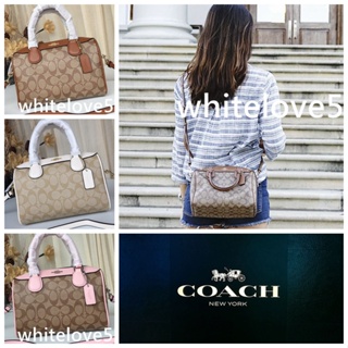 Mini bennett satchel in signature canvas F32203 กระเป๋าถือ กระเป๋าสะพายข้าง COAC H กระเป๋าผู้หญิง