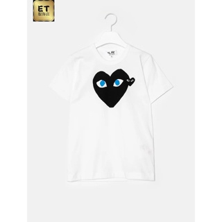 พร้อมส่ง เสื้อยืดแขนสั้น คอกลม ผ้าฝ้าย ลาย CDG Kawakubo Rei PLAY สีขาว สีดํา สีฟ้า สําหรับผู้หญิง