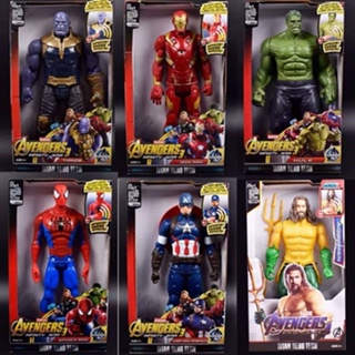 โมเดลฟิกเกอร์ Avengers Iron Man Spider-Man Captain America Venom Hulk Superhero ของเล่นสําหรับเด็ก