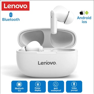 Lenovo HT05 TWS หูฟังไร้สาย บลูทูธ หูฟังสเตอริโอ HiFi พร้อมไมโครโฟน ควบคุมแบบสัมผัส สําหรับสมาร์ทโฟน Android IOS