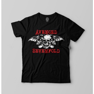 เสื้อยืดคอกลมเสื้อยืด พิมพ์ลายวงร็อค Avenged Sevenfold Merch Band สําหรับผู้ชายS-4XL