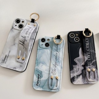 เคสโทรศัพท์มือถือซิลิโคน แบบบางพิเศษ พร้อมสายรัดข้อมือ สําหรับ iPhone 11 12 13 14 Pro Max Plus