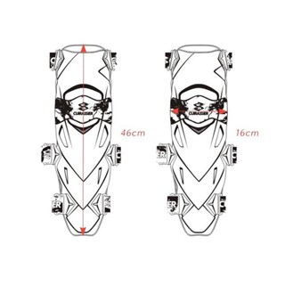 [Tachiuwa21] สนับเข่า ป้องกันข้อศอก สนับเข่า พร้อมสายคล้องเข่า ปรับได้ สําหรับรถจักรยานยนต์วิบาก ATV สเก็ต 2 ชิ้น