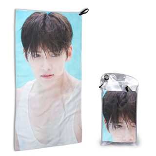 【พร้อมส่ง】Ji Chang Wook ผ้าขนหนูไฟเบอร์ แบบแห้งเร็ว พิมพ์ลาย ขนาด 40*80 ซม. สําหรับทุกเพศ