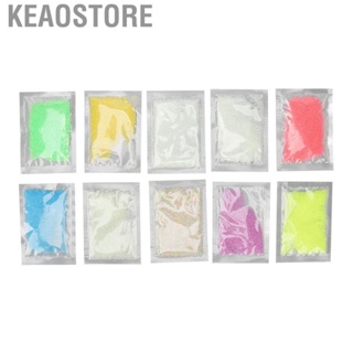 Keaostore Nail Luminous Sand  DIY Candy Manicure Art Ornament Safe for Toe Girlfriend