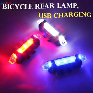 ไฟเตือน LED 3 ดวง ชาร์จ USB สําหรับติดด้านหน้า และด้านหลังรถจักรยาน