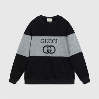 G543ucci เสื้อกันหนาวแขนยาว ผ้าฝ้าย ปักลาย สไตล์สตรีท แฟชั่นสําหรับผู้ชาย และผู้หญิง