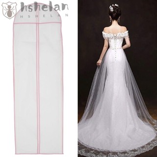 Hshelan ถุงซิปยาว ผ้าไม่ทอ กันน้ํา สําหรับใส่ชุดแต่งงาน
