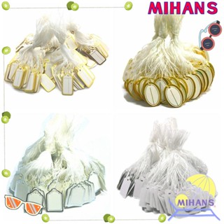 MIH ป้ายราคาเครื่องประดับเปล่า สีทอง / สีเงิน 100 ชิ้น