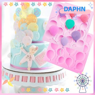 DAPHS แม่พิมพ์ซิลิโคน รูปลูกโป่ง หมี 3d สีชมพู สําหรับทําช็อคโกแลต ฟองดองท์ 10*10*0.8 ซม.