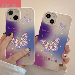 เคสป้องกันโทรศัพท์มือถือ แบบนิ่ม ลายผีเสื้อ กันกระแทก สําหรับ Apple Iphone 14promax 13 12 11 7 8plus 3AQY