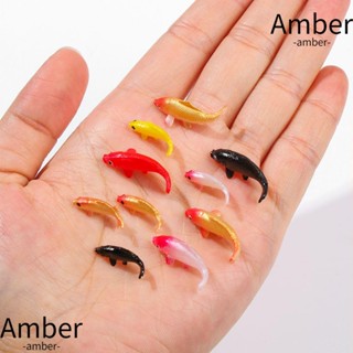 AMBER คันเบ็ดตกปลา ถังปลาทอง ทรงกลม สี่เหลี่ยม ขนาดเล็ก DIY 5 ชิ้น