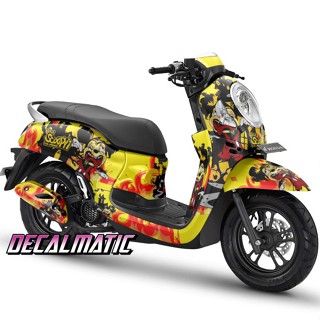 สติกเกอร์เต็มตัว + แดชบอร์ด Honda 2012-2023 Mickey Zombie