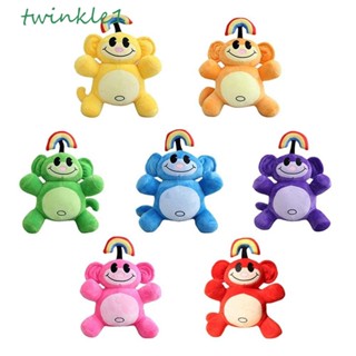 Twinkle1 หมอนตุ๊กตานุ่ม รูปการ์ตูนลิง สีรุ้ง สําหรับตกแต่งบ้าน