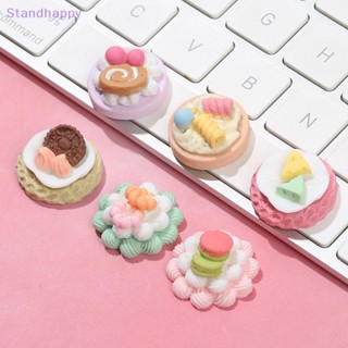 Standhappy โมเดลเค้กจําลอง ของเล่น สําหรับตกแต่งบ้านตุ๊กตา 5 ชิ้น