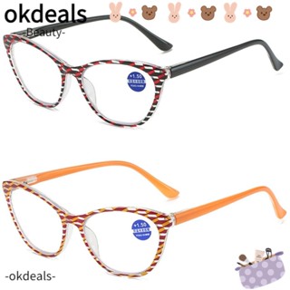 OKDEALS Bifocal แว่นตาอ่านหนังสือ ป้องกันสายตา กรอบเบาพิเศษ สบาย แบบพกพา หรูหรา ป้องกันแสงสีฟ้า สายตาสั้น สําหรับผู้ชาย ผู้หญิง