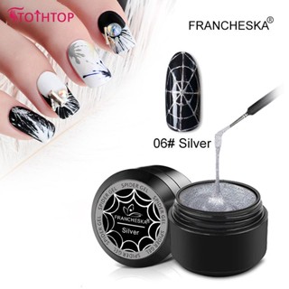 Spider Nail Gel Polish Art Design Uv Painting ดึงไหมเคลือบเงา 8 Ml [TOP]