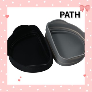 PATH แผ่นซิลิโคนแบ่งหม้อหุงข้าว แบบพับได้ ประหยัดพื้นที่ ขนาดใหญ่ สีฟ้า แดง เทา ดํา 2 ชิ้น