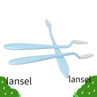 LANSEL ตอไม้ผสม พลาสติก สีฟ้า ขาว ยาว 17.5 ซม. กว้าง 1.9 ซม. สําหรับวาดภาพระบายสี