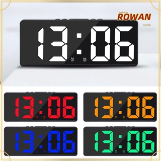 ROWANS นาฬิกาปลุกดิจิทัล LED มีปฏิทิน บอกอุณหภูมิ แบ็คไลท์ สําหรับตกแต่งบ้าน