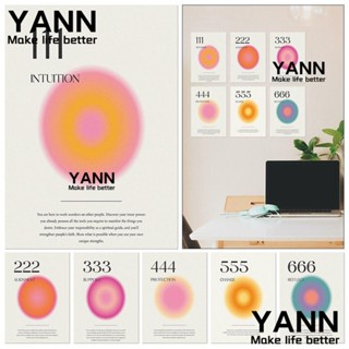 YANN1 โปสเตอร์ผ้าใบ รูปตัวเลข เรียบง่าย หรูหรา ทนทาน สําหรับตกแต่งห้องนอน