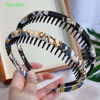 Bluevelvet ที่คาดผม กันลื่น ลายดอกไม้ เครื่องประดับ สําหรับผู้หญิง