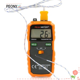 Peonypavilion เครื่องวัดอุณหภูมิดิจิทัล หน้าจอ LCD ชนิด K PM6501