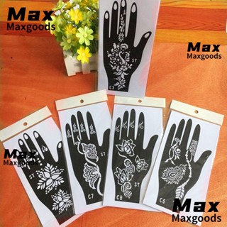 Maxg ลายฉลุ ลายสักชั่วคราว สําหรับวาดภาพบนใบหน้า DIY