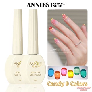 ANNIES Candy Nail Polish Gel 9 สี Glass Transparent Heat ขาย [prettylady]