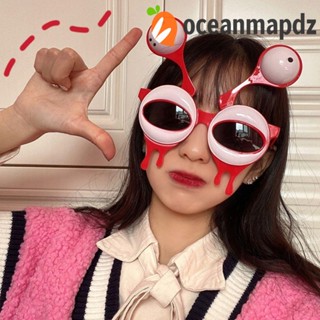 Oceanmapdz แว่นตาตลก ตากบพลาสติก แปลกใหม่ สไตล์เกาหลี เอเลี่ยน หนวดเด็ก / ผู้ใหญ่