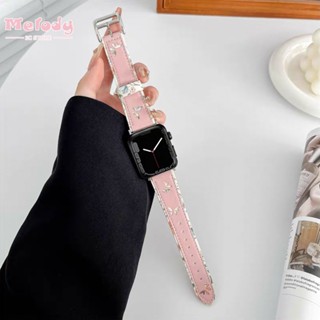 สายนาฬิกาข้อมือลําลอง ลายผีเสื้อ สร้างสรรค์ สําหรับ smartwatch series 8 7 6 SE 5 4 iwatch 45 44 42 41 40 38 49 มม.