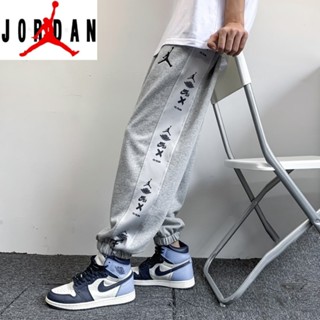 [ขายดี] Jordan กางเกงเลกกิ้งลําลอง ทรงหลวม ระบายอากาศ พิมพ์ลาย ของแท้ 100% แฟชั่นสําหรับผู้ชาย