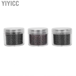 Yiyicc Hair Extension Ring  3000pcs 3.0mm Silicone Micro Links Rings Small Comfortable Lined Beads Extensions Tool for Making All Kinds of Wigs and