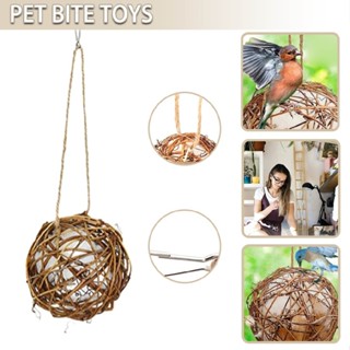 Hummingbird Nesting House Natural Vine Bird Chew Toy Rattan Ball for Small Bird