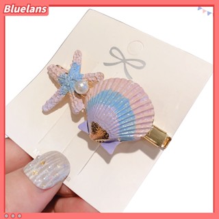 Bluelans กิ๊บติดผม รูปเปลือกหอย ปลาดาว ชายหาด สําหรับผู้หญิง