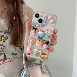 เคสโทรศัพท์มือถือแบบแข็ง ใส ลายการ์ตูน 3D สําหรับ iPhone 11 12 12Pro 12promax 13Pro 13 13promax 14 14Pro 14promax 14