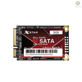 [DZ]X-star Bull Shark mSATA SSD อุปกรณ์จัดเก็บโซลิดสเตทไดรฟ์ 1.8 นิ้ว 16GB สําหรับคอมพิวเตอร์ PC เดสก์ท็อป แล็ปท็อป