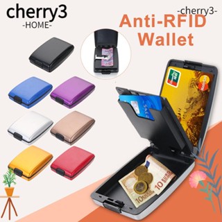 Cherry3 RFID กระเป๋าสตางค์ โลหะ ใส่บัตรเครดิต และเหรียญได้ ไม่สแกน